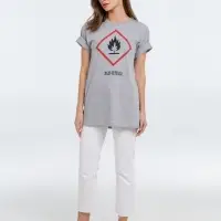 Футболка &laquo;Жар-птица&raquo;, серый меланж, размер L