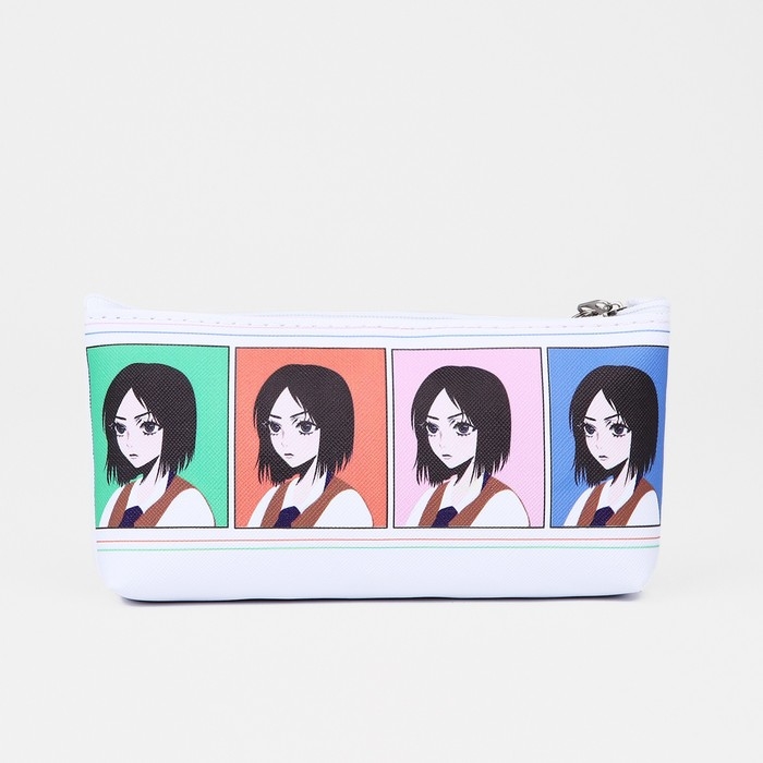 Косметичка на молнии, цвет белый