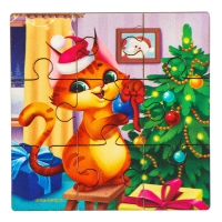 Дервянные пазлы на новый год &laquo;Подготовка к празднику&raquo;