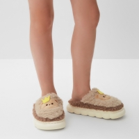 Тапочки детские, размер 30-31, коричневый Тапочки детские, размер 30-31, коричневый