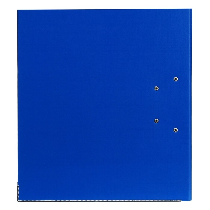 Папка-регистратор А4, 75 мм, Lamark, ПВХ, двухстороннее покрытие, металлическая окантовка, карман на корешок, собранная, синий/голубой