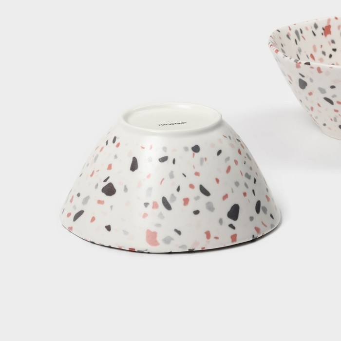 Набор салатников фарфоровых Magistro Terazzo, 700 мл, 16×7,4 см, 2 шт Набор салатников фарфоровых Magistro Terazzo, 700 мл, 16×7,4 см, 2 шт