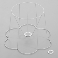 Каркас-основа абажура для настольной лампы "Силуэт" Е27/Е14 40х40х28см Каркас-основа абажура для настольной лампы "Силуэт" Е27/Е14 40х40х28см