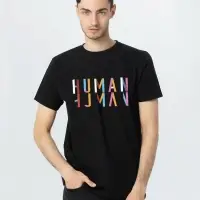 Футболка Human, черная, размер S