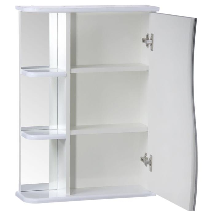 Зеркало-шкаф для ванной комнаты "Тура 5001", с тремя полками, 50 х 15,4 х 70 см