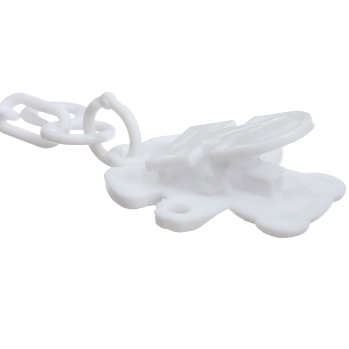 Соска - пустышка силиконовая ортодонтическая, от 6 мес., с держателем, цвет МИКС