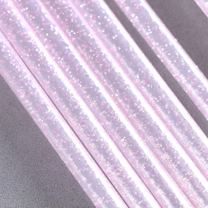 Трубочки для коктейля «Блёстки», в наборе 12 шт., цвет розовый Трубочки для коктейля «Блёстки», в наборе 12 шт., цвет розовый