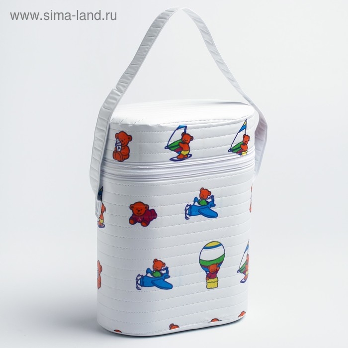 Термосумка - контейнер для классических бутылок (пластик), цвет МИКС