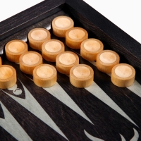 Нарды деревянные большие, настольная игра &laquo;Драконы&raquo;, 40 х 40 см, серебро