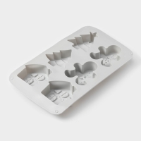 Форма для выпечки новогодняя Доляна «Семейный праздник», силикон, 6 ячеек, 29,5×17×2,7 см, цвет серый Форма для выпечки новогодняя Доляна «Семейный праздник», силикон, 6 ячеек, 29,5×17×2,7 см, цвет серый