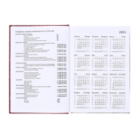 Ежедневник датированный 2025 года, deVENTE. Flag, Attomex. Arkona, твердая обложка бумвинил с поролоном, ляссе, блок 70 г/м2, красный