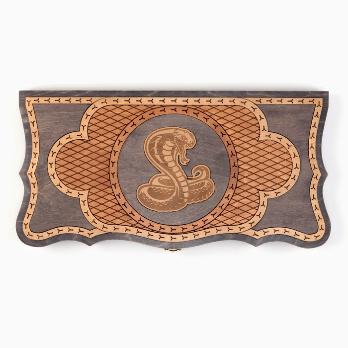 Нарды деревянные большие, резные, настольная игра Нарды деревянные большие, резные, настольная игра "Кобра", 45 х 45 см