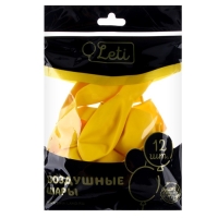 Шар латексный 12", пастель, набор 12 шт., цвет жёлтый