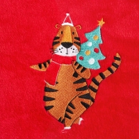 Новогодний подарочный набор Крошка Я &laquo;Тигруля&raquo;, плед 90х100см, пинетки 10-12 см