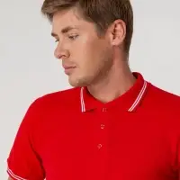 Рубашка поло Virma Stripes, красная, размер M