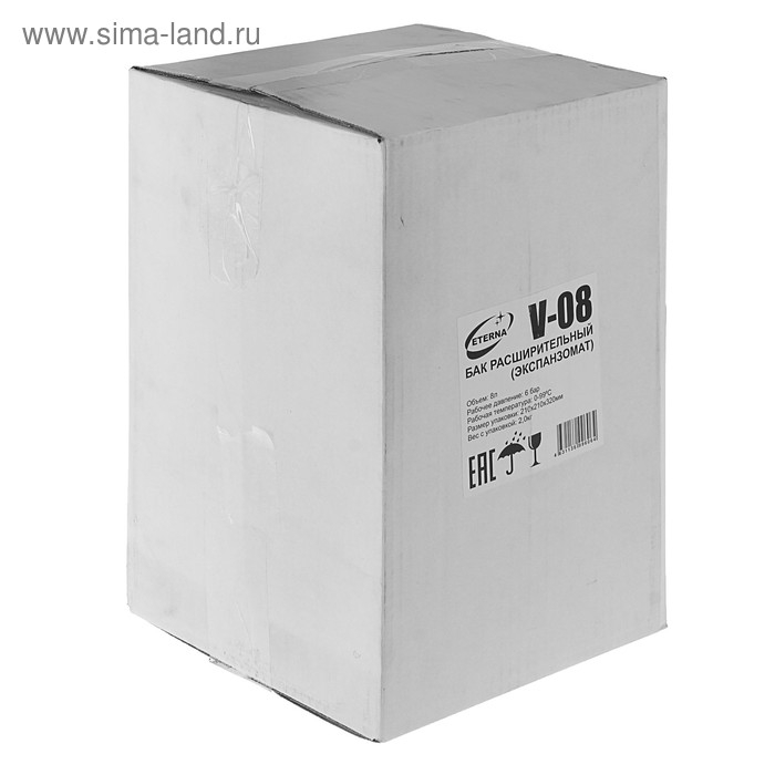 Бак расширительный ETERNA V8, для систем отопления, 8 л