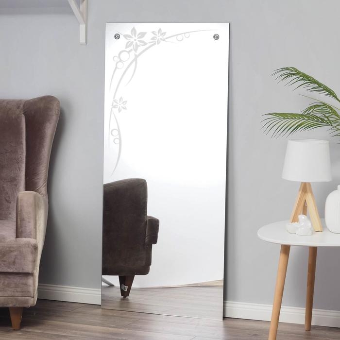 Зеркало, настенное, с пескоструйной графикой, 60&times;130 см