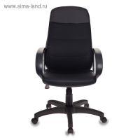 Кресло руководителя  Бюрократ, черный,  экокожа/сетка, CH-808AXSN/LBL+TW-11