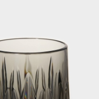 Бокал «Грани», 200 мл, 7,6×21,5 см, цвет серый Бокал «Грани», 200 мл, 7,6×21,5 см, цвет серый