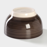 Салатник керамический Доляна &laquo;Морской мир&raquo;, 800 мл, d=14 см, цвет коричневый