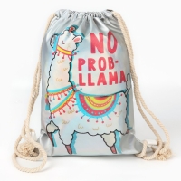 Мешок для обуви «1 сентября: NO PROB-LLAMA» кож.зам голография, 30 х 40 см Мешок для обуви «1 сентября: NO PROB-LLAMA» кож.зам голография, 30 х 40 см