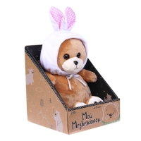 Мягкая игрушка &laquo;Мишка Лаппи&raquo;, 23 см, в шапочке зайца