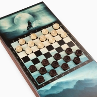 Нарды деревянные большие, с шашками "Волк", настольная игра, 60 х 60 см Нарды деревянные большие, с шашками "Волк", настольная игра, 60 х 60 см