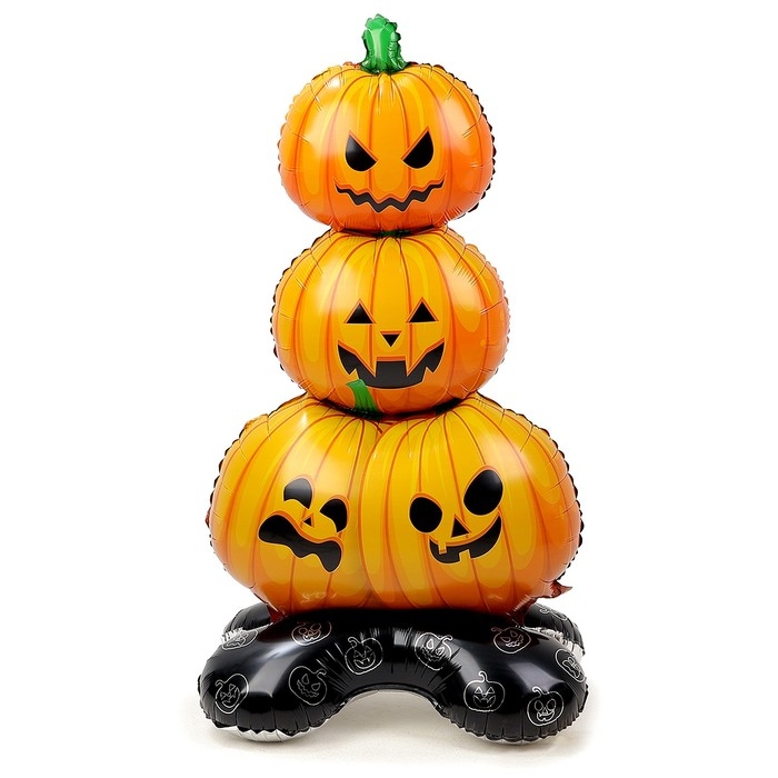 Шар фольгированный 43" &laquo;Пирамидка из тыквы&raquo;, на подставке, под воздух