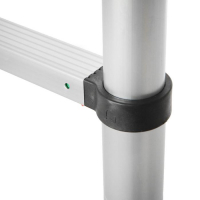 Лестница телескопическая ТУНДРА, алюминиевая, 9 ступеней, автомат, 2.6 м Лестница телескопическая ТУНДРА, алюминиевая, 9 ступеней, автомат, 2.6 м