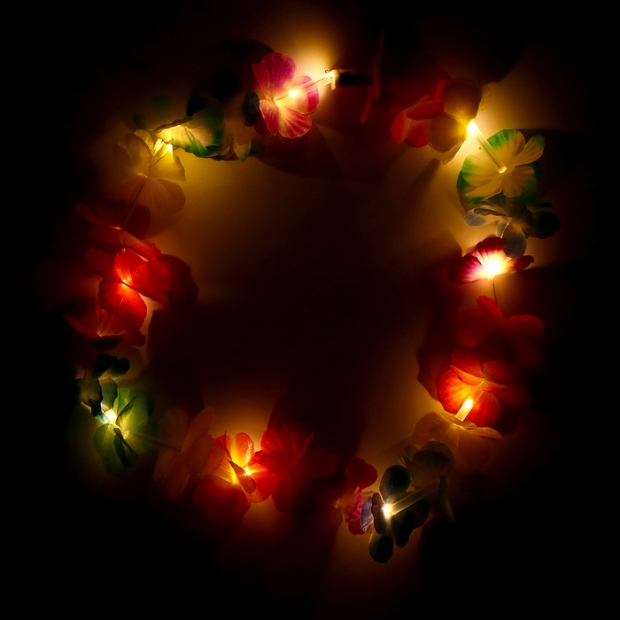 Гавайское ожерелье световое &laquo;Охана&raquo;, 3 режима подсветки