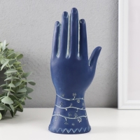 Сувенир полистоун "Рука Фатимы. Цветочный узор. Хамса" синий 9,5х6х21 см Сувенир полистоун "Рука Фатимы. Цветочный узор. Хамса" синий 9,5х6х21 см