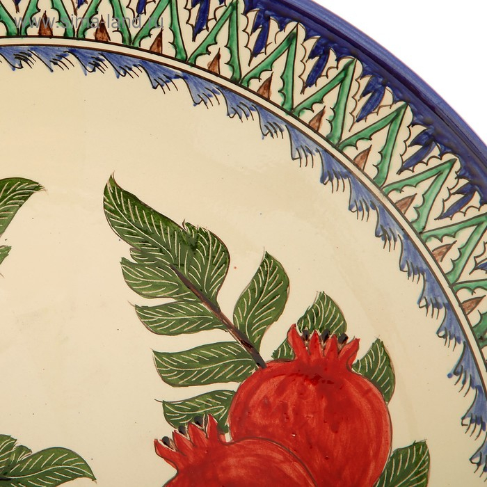 Ляган Риштанская Керамика Ляган Риштанская Керамика "Три граната", 42 см, микс