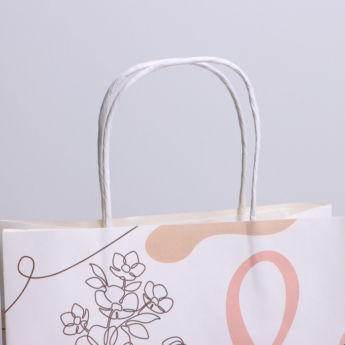 Пакет подарочный крафт, упаковка, &laquo;Для тебя&raquo;, 22 х 25 х 12 см