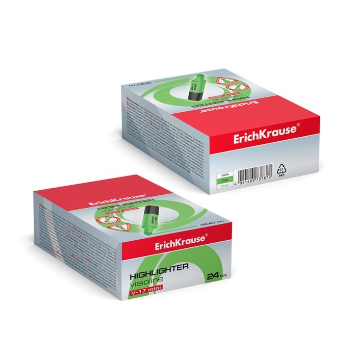 Маркер текстовыделитель ErichKrause Visioline V-17 Mini, 0.6-4.5 мм, чернила на водной основе, зелёный Маркер текстовыделитель ErichKrause Visioline V-17 Mini, 0.6-4.5 мм, чернила на водной основе, зелёный