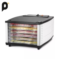 Сушилка для овощей и фруктов Kitfort КТ-1969, 00 Вт, 6 ярусов, регулировка t&deg;, чёрная