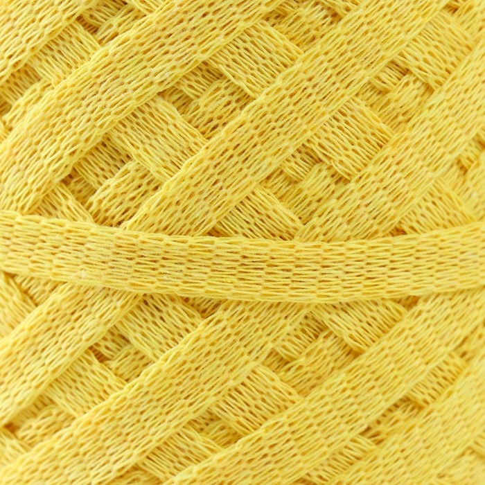 Трикотажная пряжа "Риббон" 85м/170&plusmn;5 гр (Желтый) МИКС