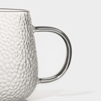 Кружка стеклянная Magistro &laquo;Сара&raquo;, 380 мл, 9&times;12,5 см