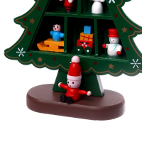 Новогодний сувенир «Ёлка с ячейками под подарки», 14,5 × 19,5 см, зелёная Новогодний сувенир «Ёлка с ячейками под подарки», 14,5 × 19,5 см, зелёная