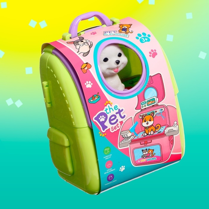 Игрушка-сюрприз «Любимый питомец» в рюкзачке, с аксессуарами, МИКС Игрушка-сюрприз «Любимый питомец» в рюкзачке, с аксессуарами, МИКС