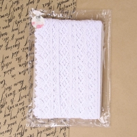 Кружево вязаное, 40 мм &times; 10 &plusmn; 1 м, цвет белый