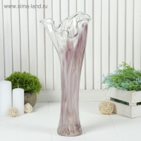 Ваза "Волна"   бело-марганцевая  40 см