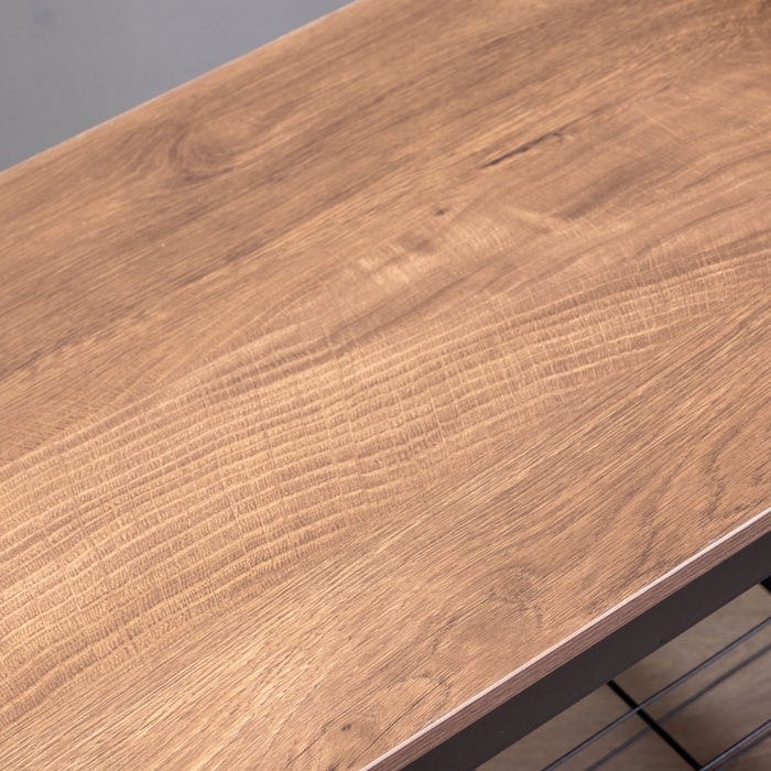 Прихожая София, с обувницей, с крючками, напольная, 1841×345×721 мм, Рустик Браун, Чёрный Прихожая София, с обувницей, с крючками, напольная, 1841×345×721 мм, Рустик Браун, Чёрный