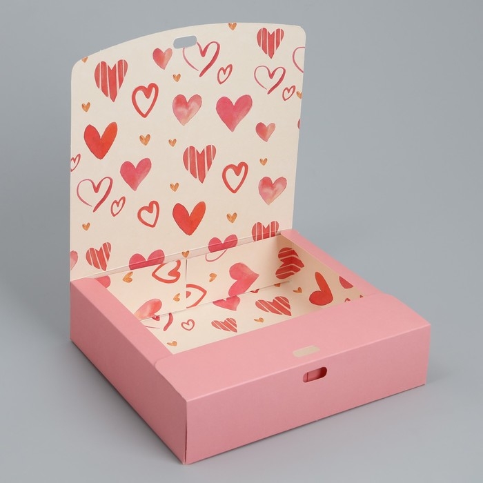 Коробка подарочная складная двухсторонняя, упаковка, &laquo;Коробка&raquo;, 20 х 18 х 5 см