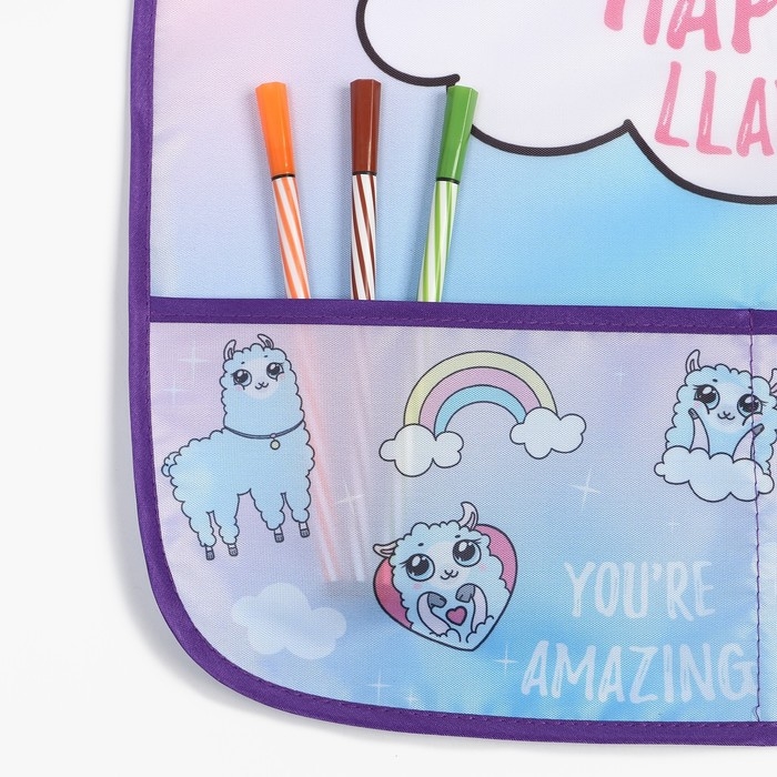 Фартук с нарукавниками детский Этель &laquo;Лама&raquo;, 49 х 39 см