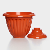 Кашпо уличное на ножке «Жасмин», 12 л, цвет коричневый Кашпо уличное на ножке «Жасмин», 12 л, цвет коричневый