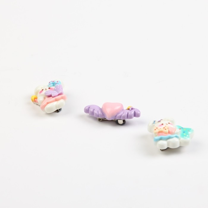 Набор пластиковых значков Набор пластиковых значков "Ты милашка", 3 шт, 2,3 х 2,2 см