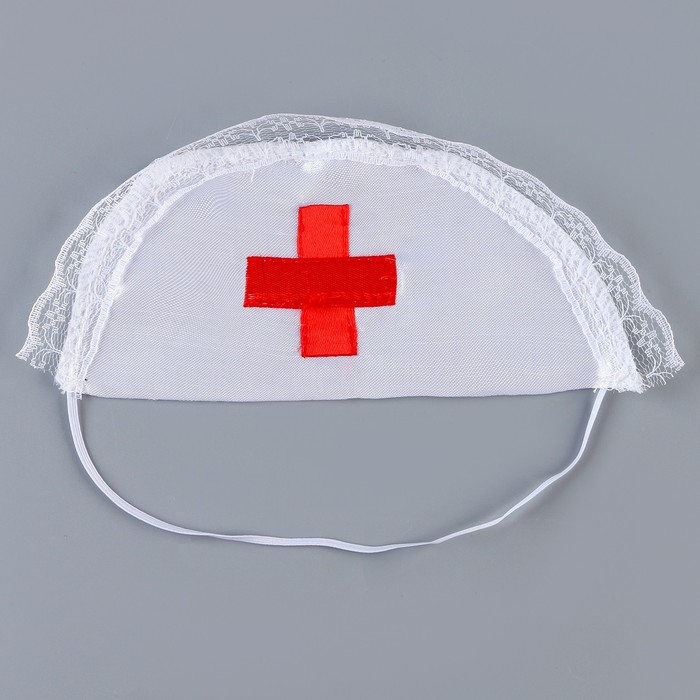 Карнавальный набор &laquo;Медсестра&raquo;: фартук, чулки, головной убор, шприц, р. 40&ndash;46