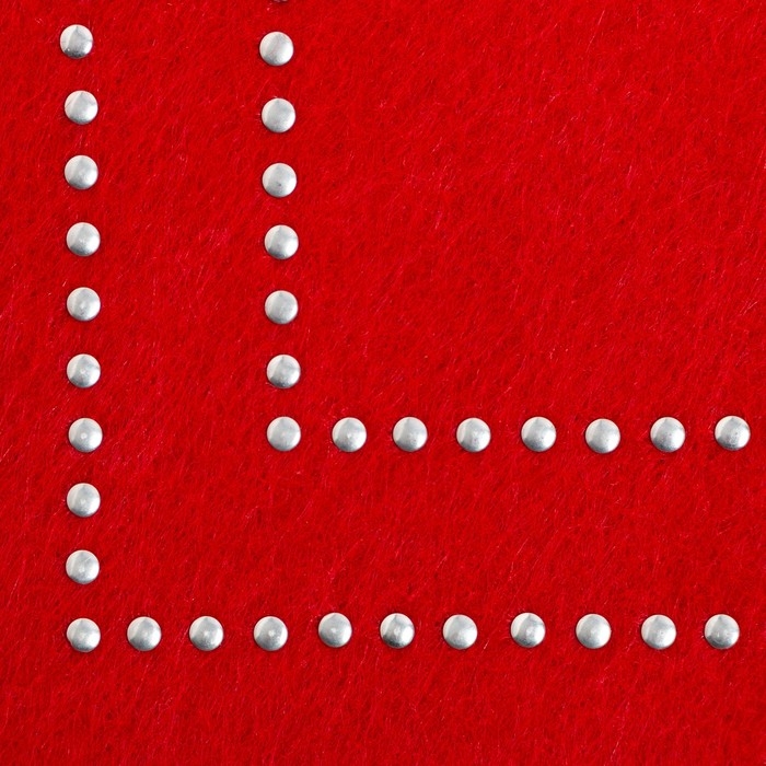 Набор сервировочных салфеток Доляна "Стиль", цвет красный - 2 шт.