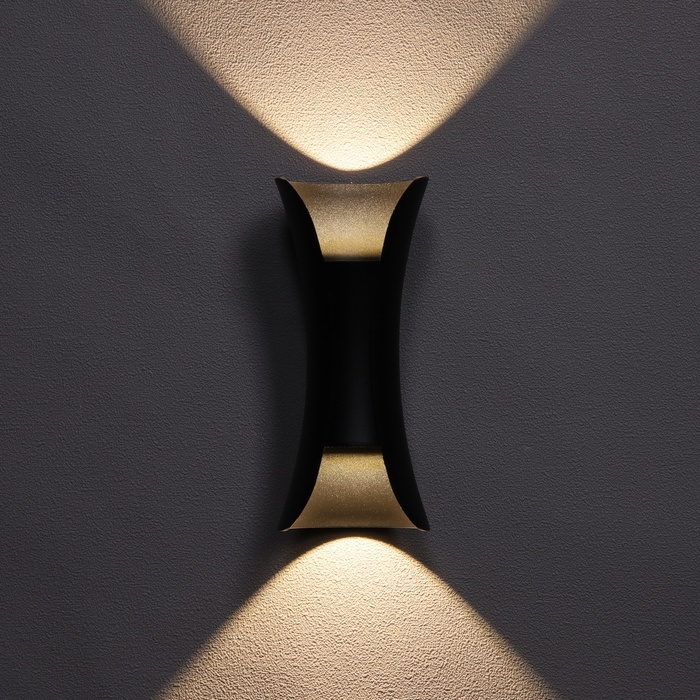 Светильник фасадный &laquo;Элегант&raquo;, FSD-091, 6 Вт, 3000К, IP65, 220 В, металл, черный