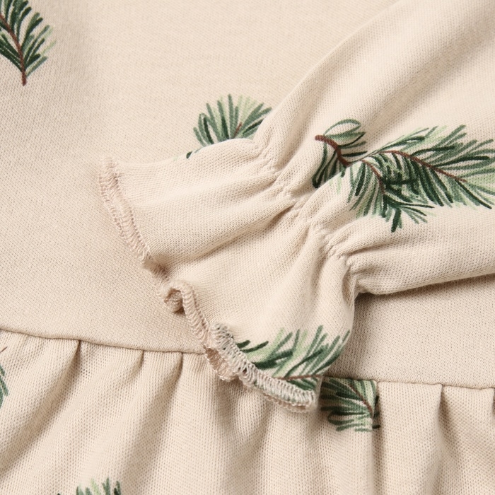Платье с повязкой Крошка Я "Еловые веточки", рост 68-74 см